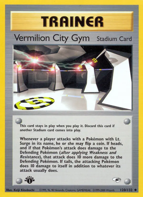 Vermilion City Gym Uncommon rarity Gym Heroes Pokémon card price — $2.02