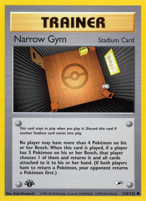 Narrow Gym Common rarity Gym Heroes Pokémon card price — $1.39