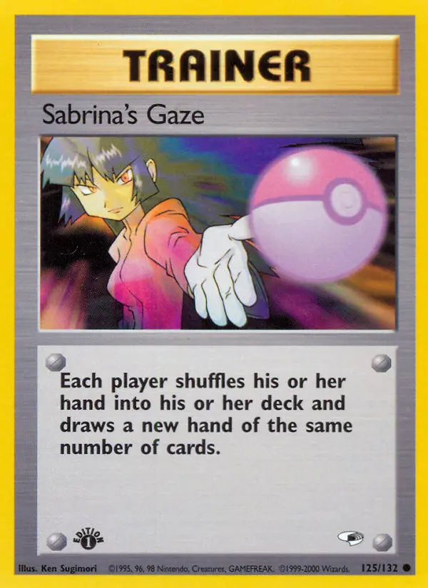 Sabrina's Gaze Common rarity Gym Heroes Pokémon card price — $3.83