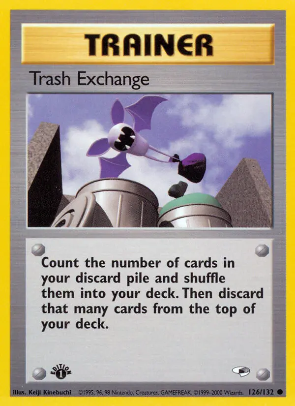 Trash Exchange Common rarity Gym Heroes Pokémon card price — $1.53