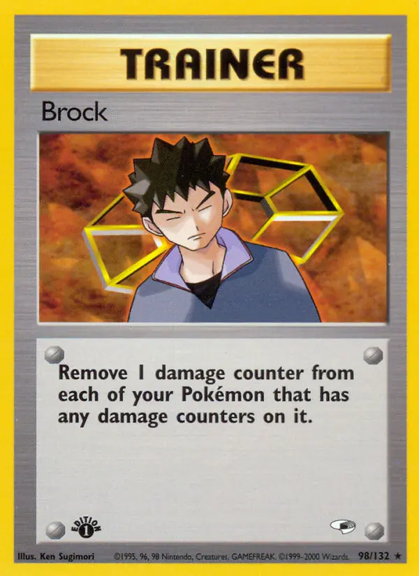 Brock Rare rarity Gym Heroes Pokémon card price — $13.41