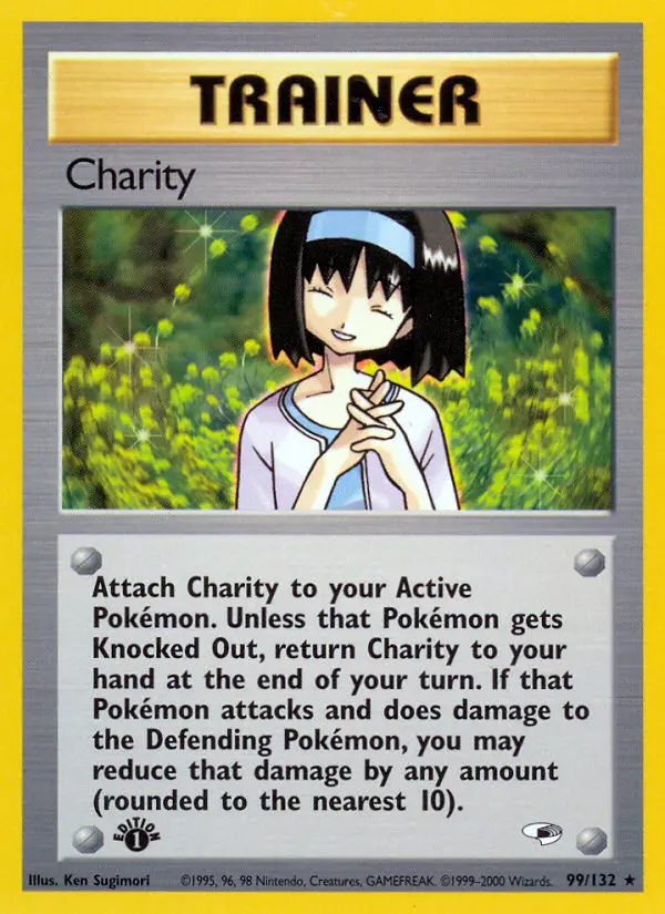 Charity Rare rarity Gym Heroes Pokémon card price — $13.42