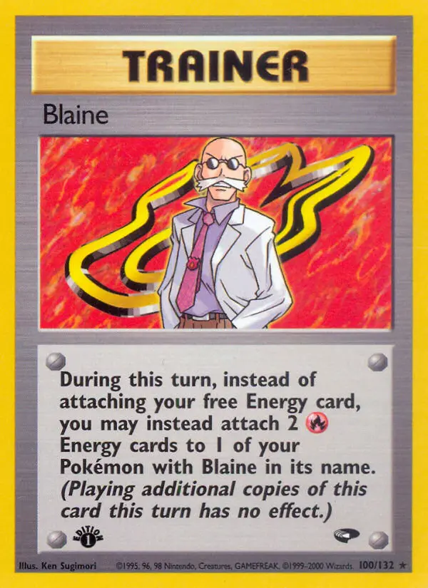 Blaine Rare rarity Gym Challenge Pokémon card price — $9.74