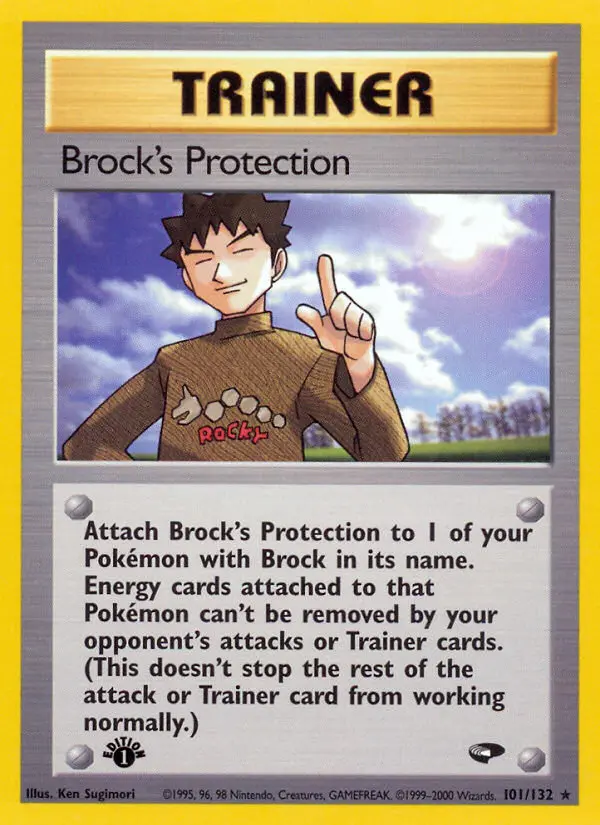 Brock's Protection Rare rarity Gym Challenge Pokémon card price — $8.61