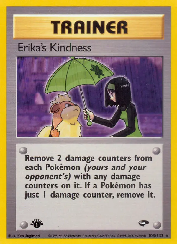 Erika's Kindness Rare rarity Gym Challenge Pokémon card price — $44.53
