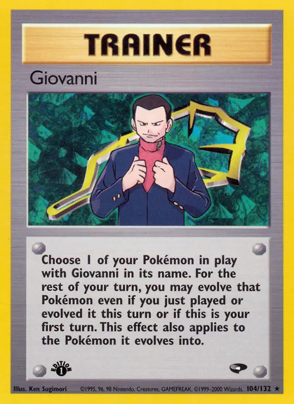 Giovanni Rare rarity Gym Challenge Pokémon card price — $19.22