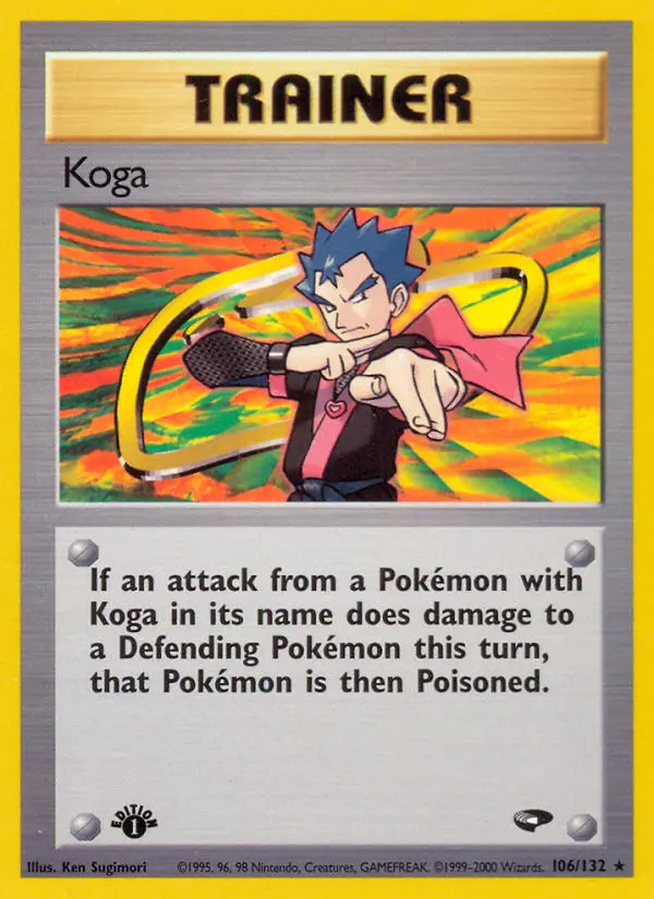 Koga Rare rarity Gym Challenge Pokémon card price — $6.86