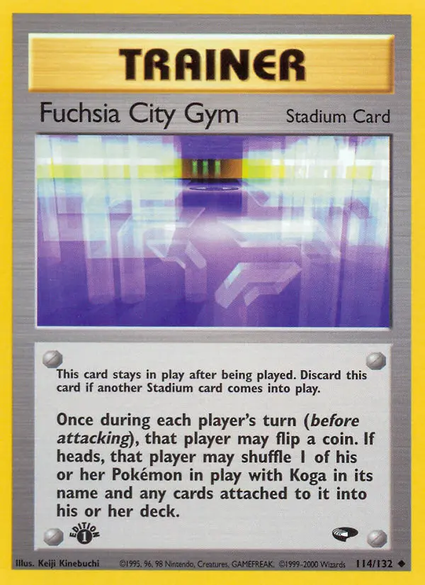 Fuchsia City Gym Uncommon rarity Gym Challenge Pokémon card price — $2.46