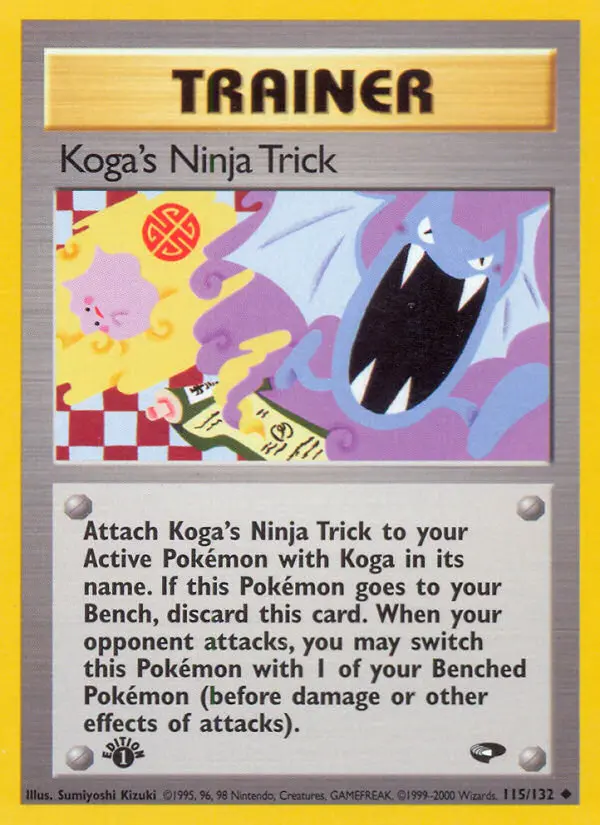 Koga's Ninja Trick Uncommon rarity Gym Challenge Pokémon card price — $5.64
