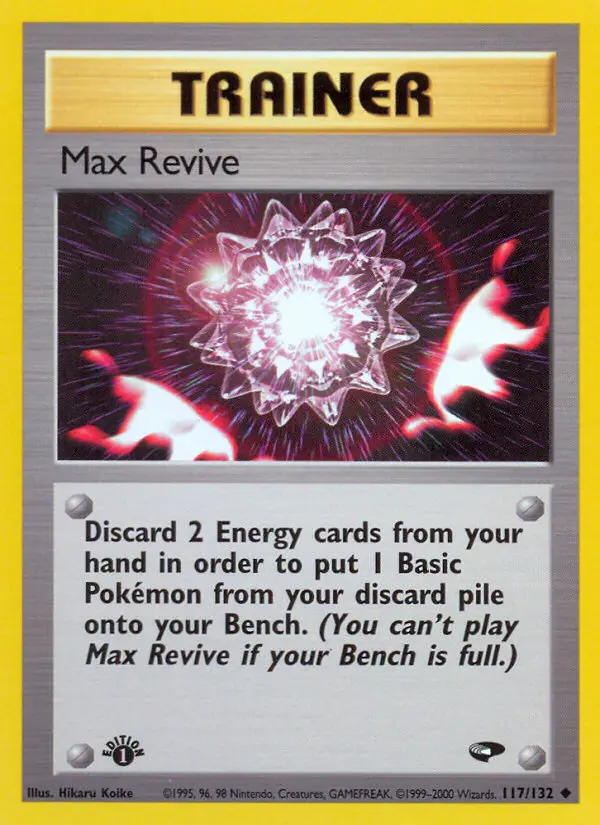 Max Revive Uncommon rarity Gym Challenge Pokémon card price — $4.01