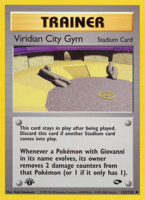 Viridian City Gym Uncommon rarity Gym Challenge Pokémon card price — $2.53