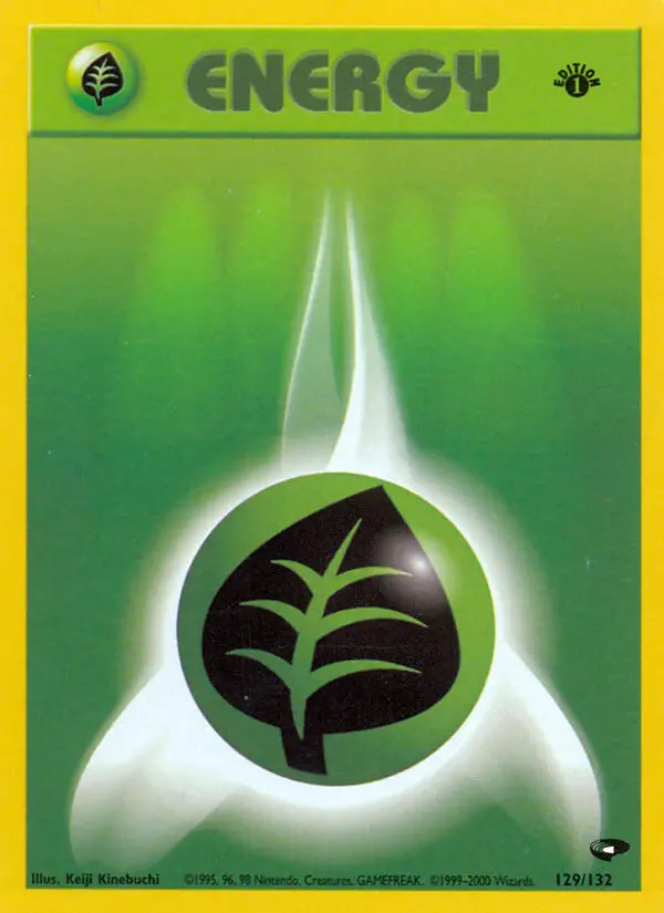 Grass Energy Common rarity Gym Challenge Pokémon card price — $1.56