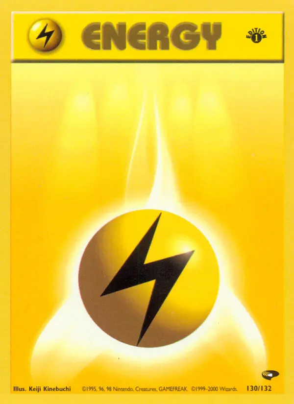 Lightning Energy Common rarity Gym Challenge Pokémon card price — $2.64