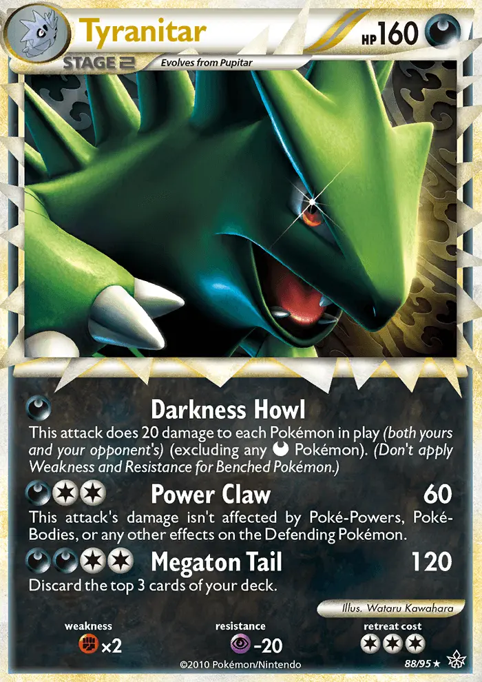 Tyranitar Rare rarity Unleashed Pokémon card price — $214.33