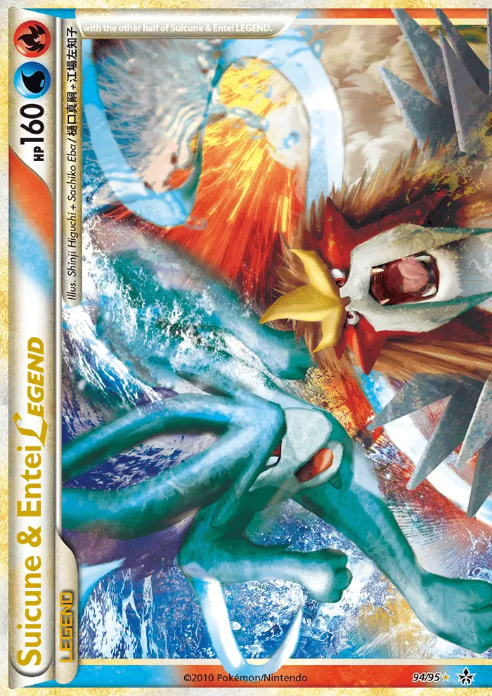 Suicune & Entei LEGEND Rare rarity Unleashed Pokémon card price — $83.71