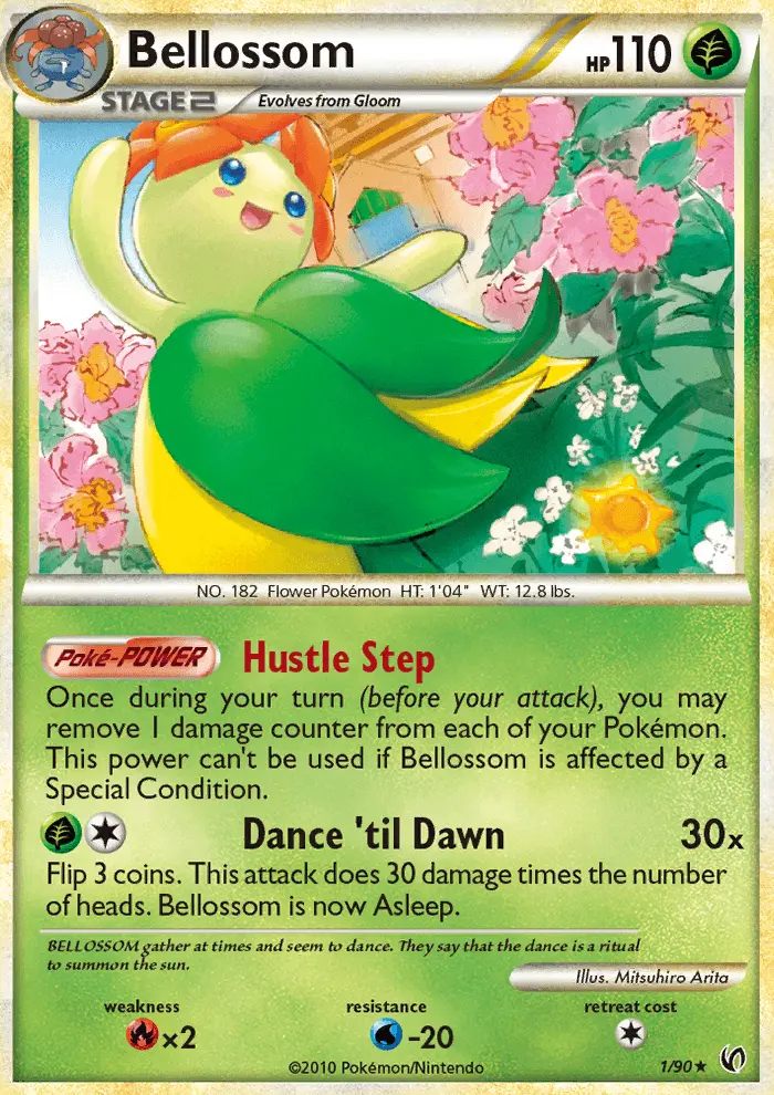Bellossom Holo Rare rarity Undaunted Pokémon card price — $7.03