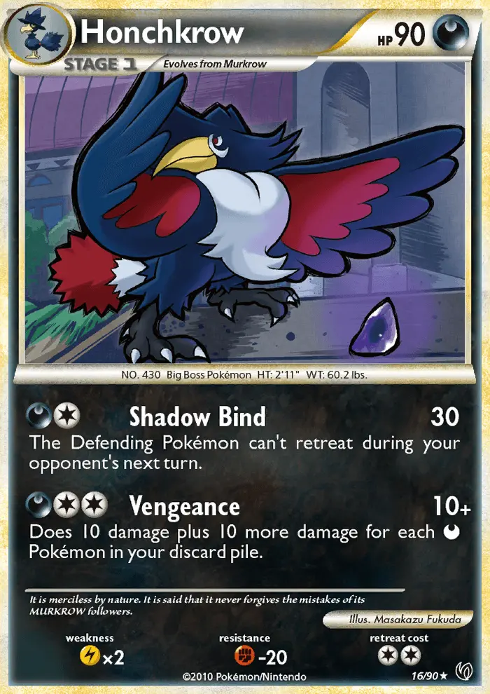 Honchkrow Rare rarity Undaunted Pokémon card price — $2.99
