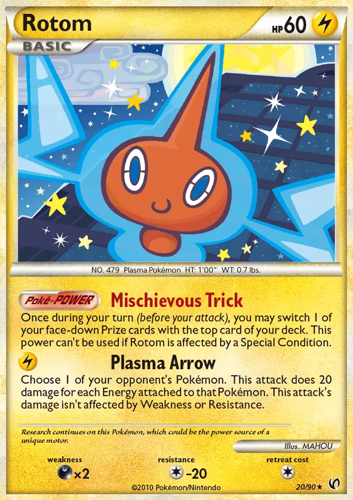 Rotom Rare rarity Undaunted Pokémon card price — $25.00