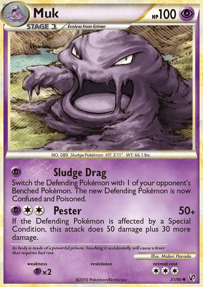Muk Uncommon rarity Undaunted Pokémon card price — $6.38