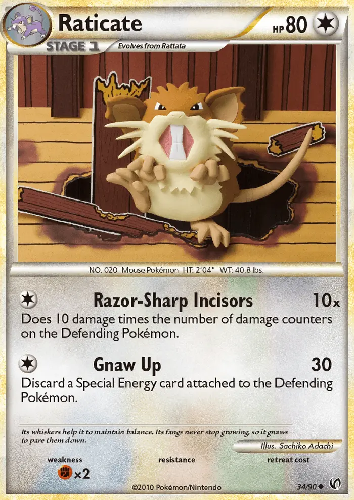Raticate Uncommon rarity Undaunted Pokémon card price — $18.32