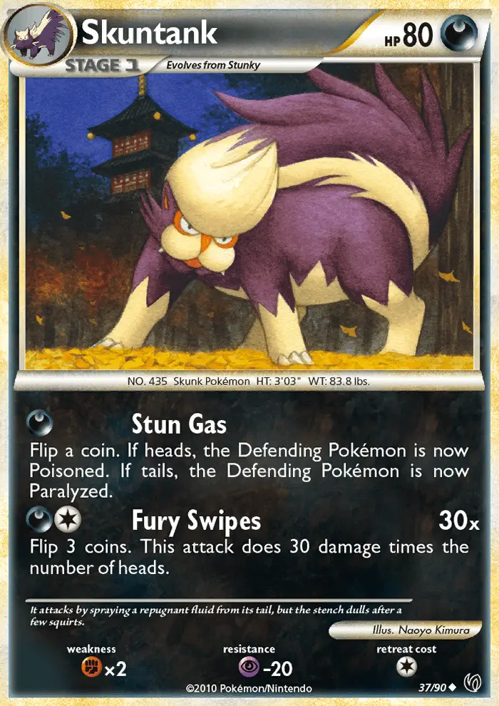 Skuntank Uncommon rarity Undaunted Pokémon card price — $1.23