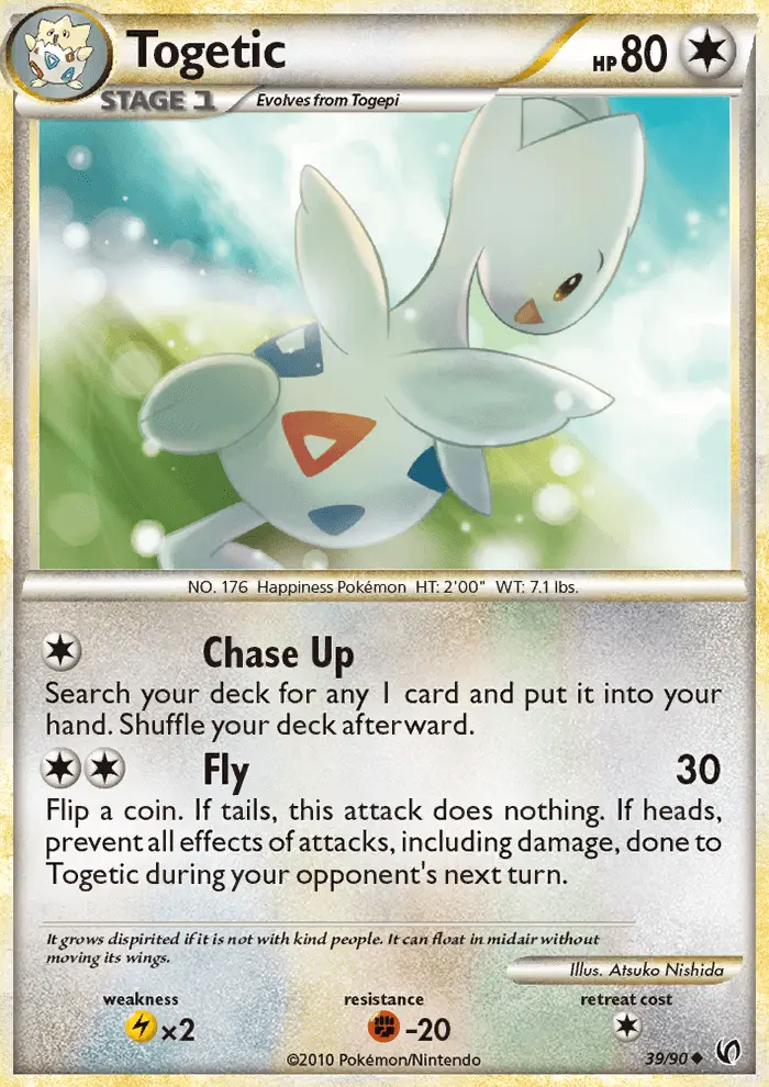 Togetic Uncommon rarity Undaunted Pokémon card price — $11.75