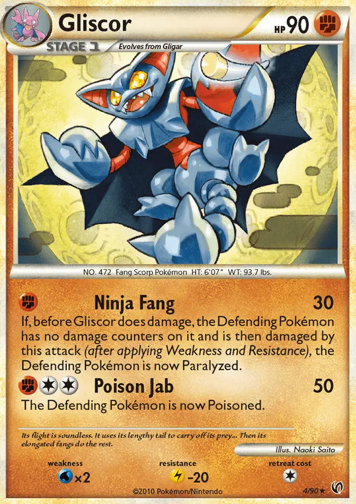 Gliscor Holo Rare rarity Undaunted Pokémon card price — $8.67