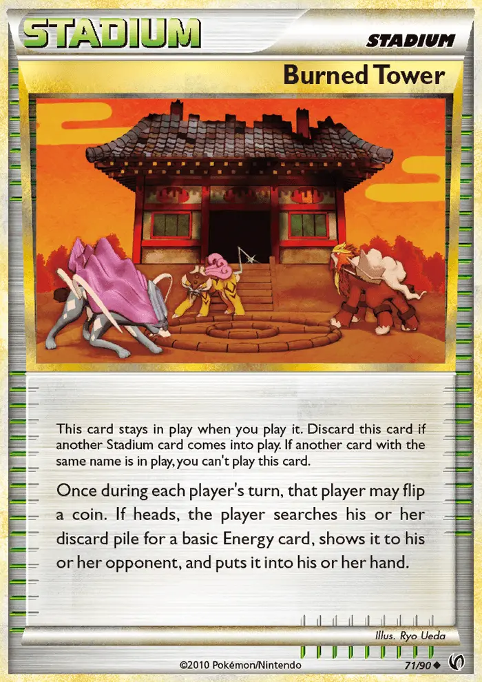 Burned Tower Uncommon rarity Undaunted Pokémon card price — $67.49