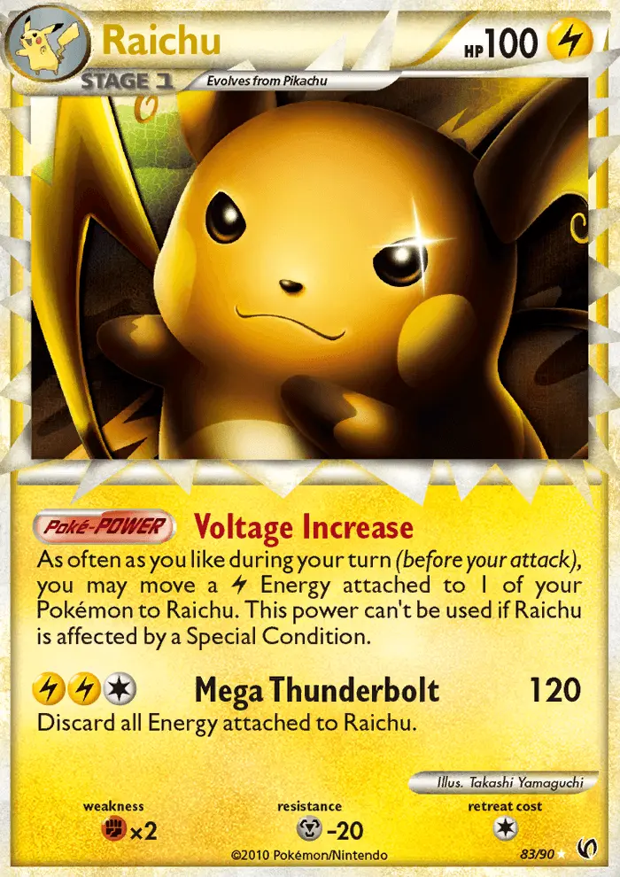 Raichu Rare rarity Undaunted Pokémon card price — $123.39