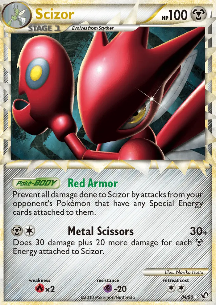 Scizor Rare rarity Undaunted Pokémon card price — $81.55