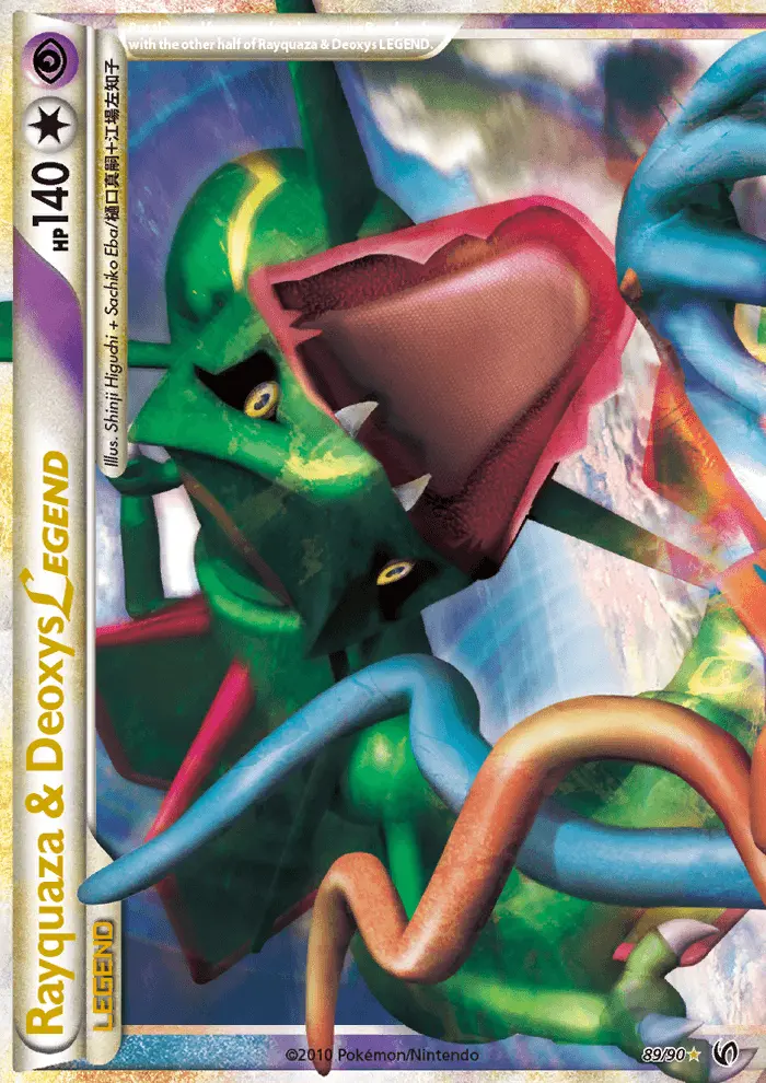 Rayquaza & Deoxys LEGEND Rare rarity Undaunted Pokémon card price — $72.19