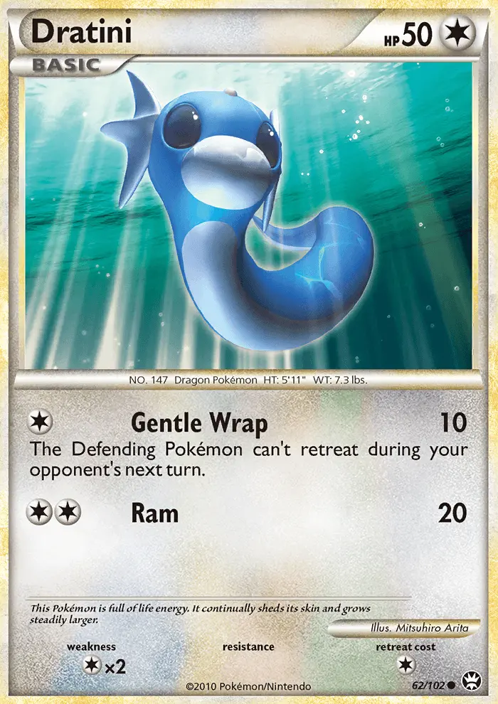 Dratini Common rarity Triumphant Pokémon card price — $12.09