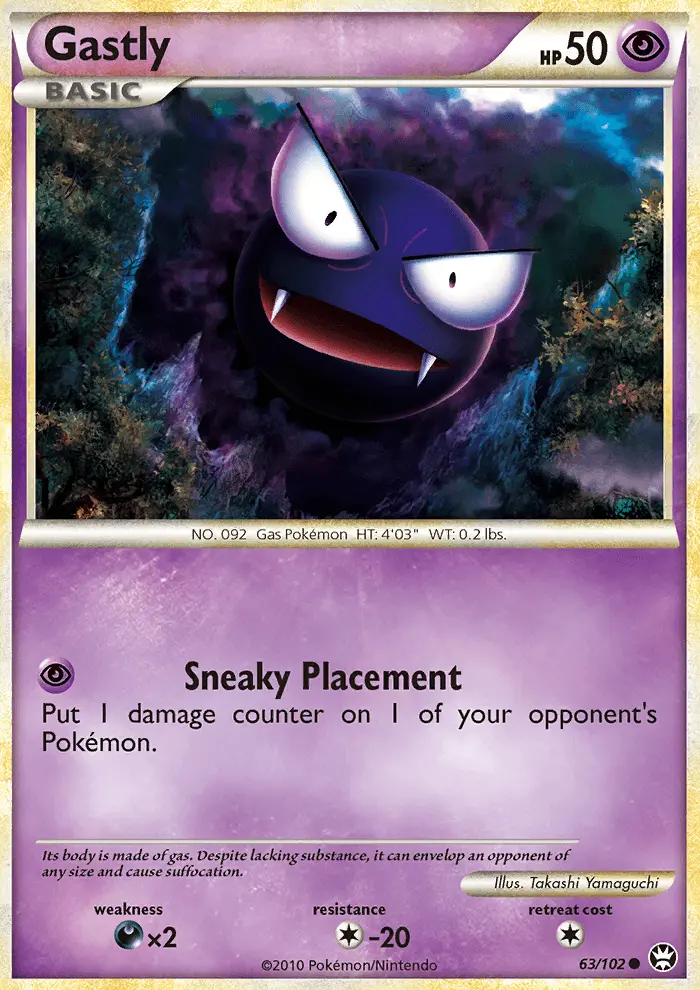 Gastly Common rarity Triumphant Pokémon card price — $21.57