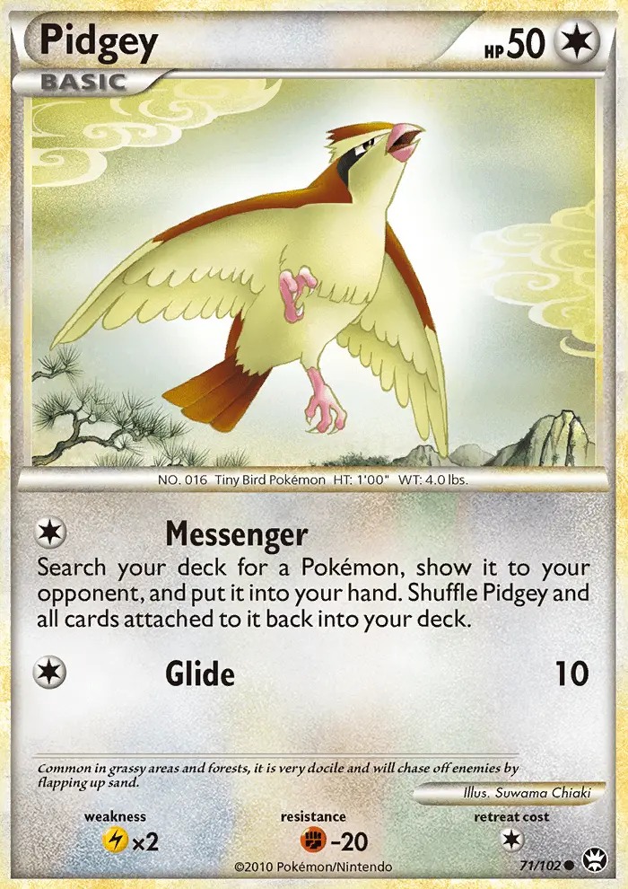 Pidgey Common rarity Triumphant Pokémon card price — $6.48
