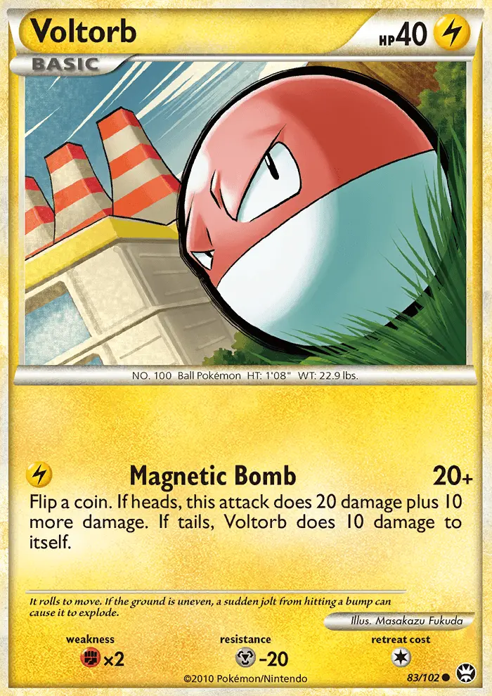Voltorb Common rarity Triumphant Pokémon card price — $4.89