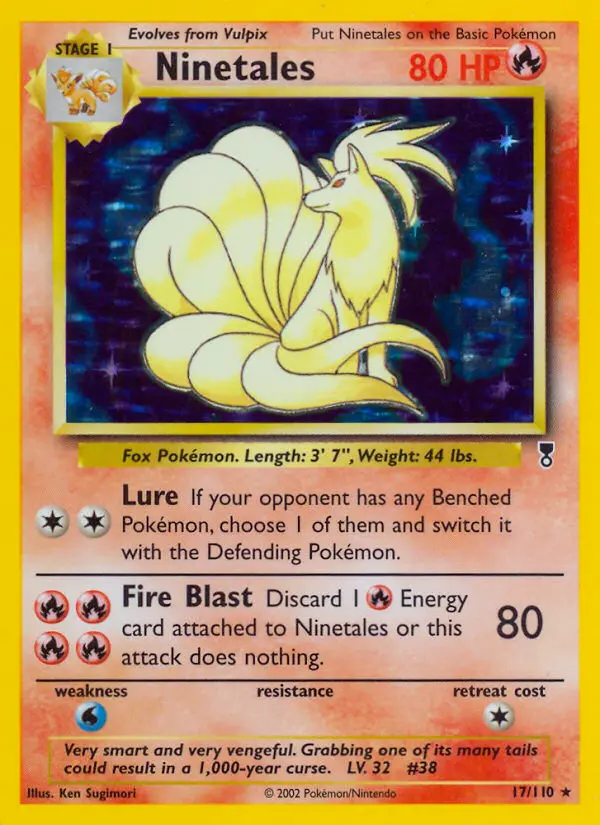 Ninetales Rare rarity Legendary Collection Pokémon card price — $350.95