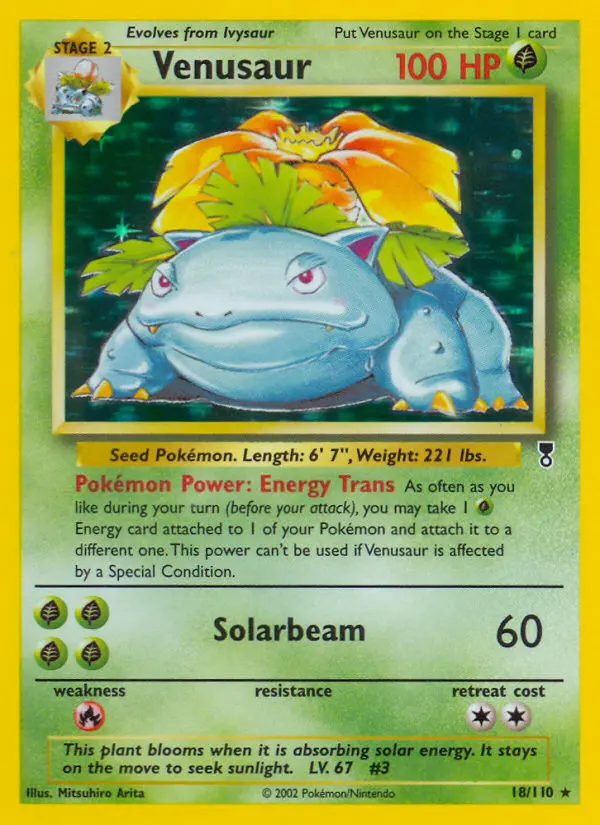Venusaur Rare rarity Legendary Collection Pokémon card price — $799.99
