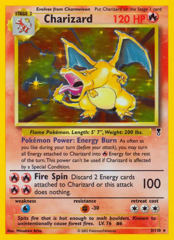 Charizard Rare rarity Legendary Collection Pokémon card price — $2,100.00