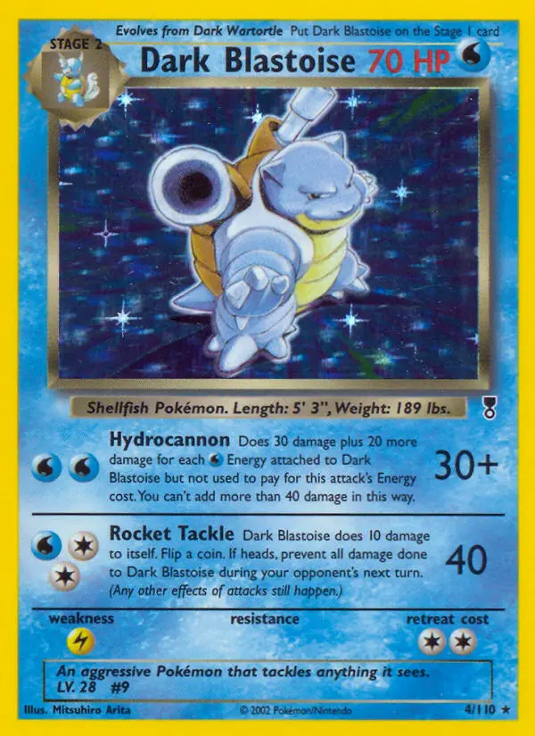 Dark Blastoise Rare rarity Legendary Collection Pokémon card price — $372.89