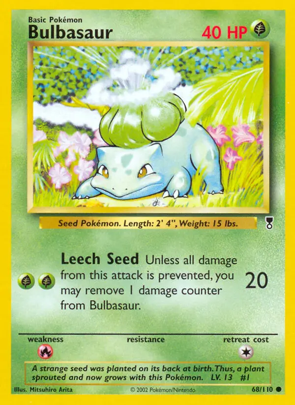 Bulbasaur Common rarity Legendary Collection Pokémon card price — $500.00