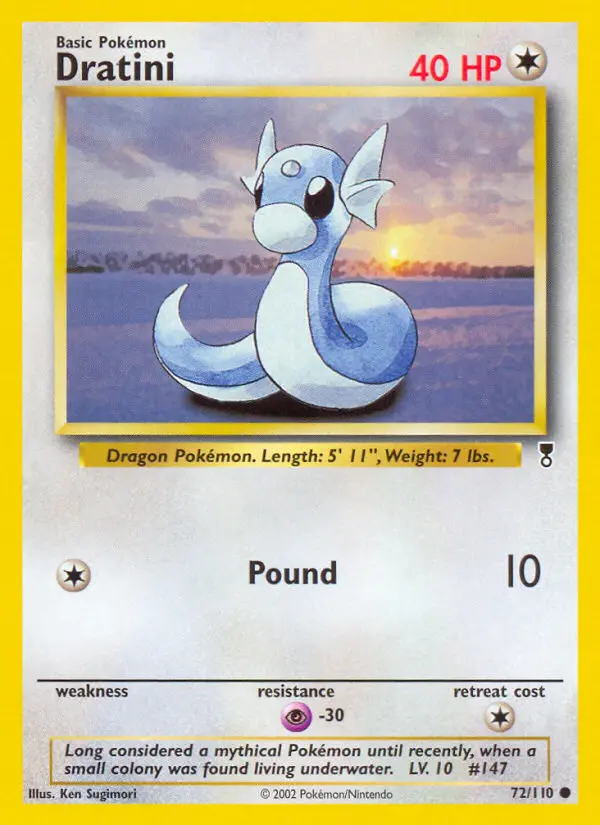 Dratini Common rarity Legendary Collection Pokémon card price — $293.33