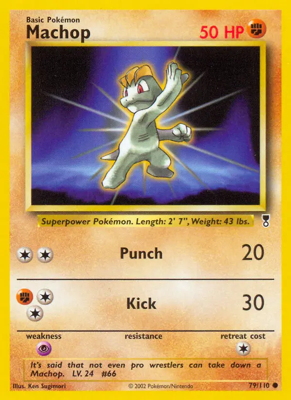Machop Common rarity Legendary Collection Pokémon card price — $200.00