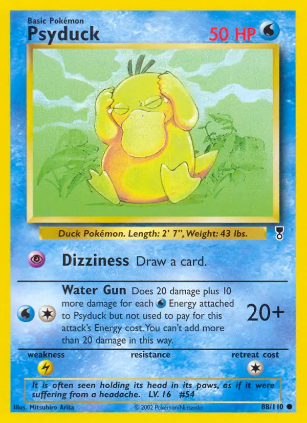 Psyduck Common rarity Legendary Collection Pokémon card price — $490.24