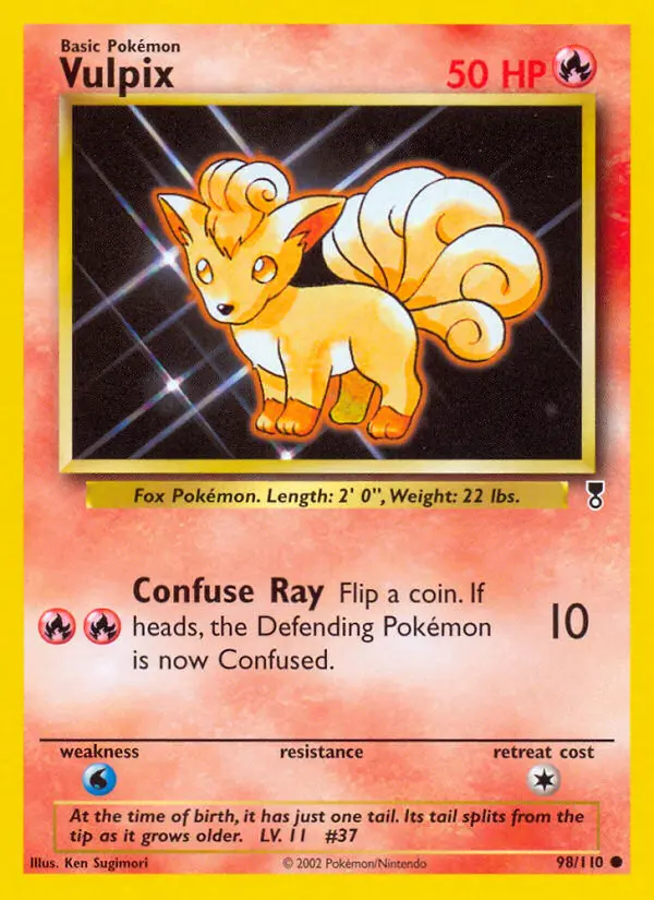 Vulpix Common rarity Legendary Collection Pokémon card price — $155.30