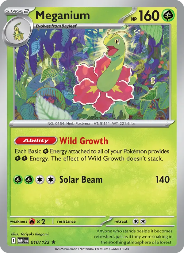Meganium Rare rarity Mega Evolution Pokémon card price — $0.32