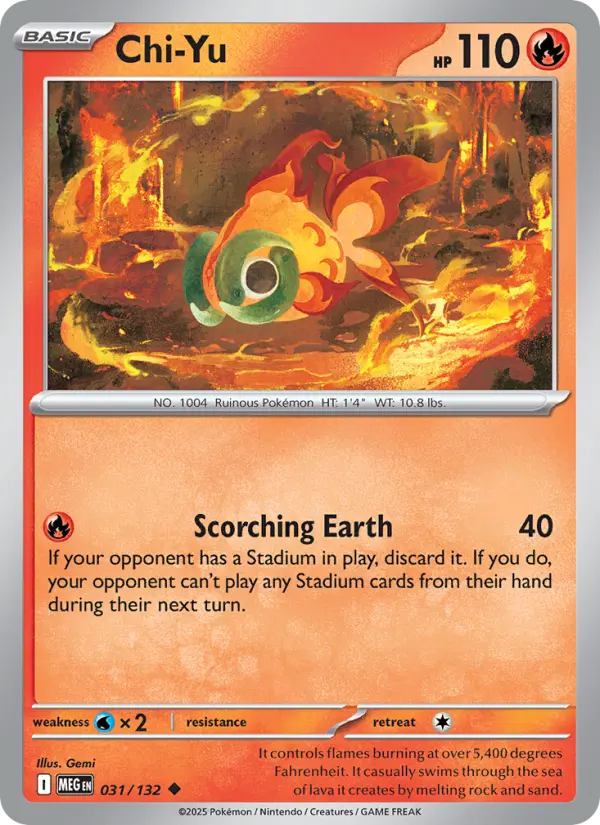 Chi-Yu Uncommon rarity Mega Evolution Pokémon card price — $0.21