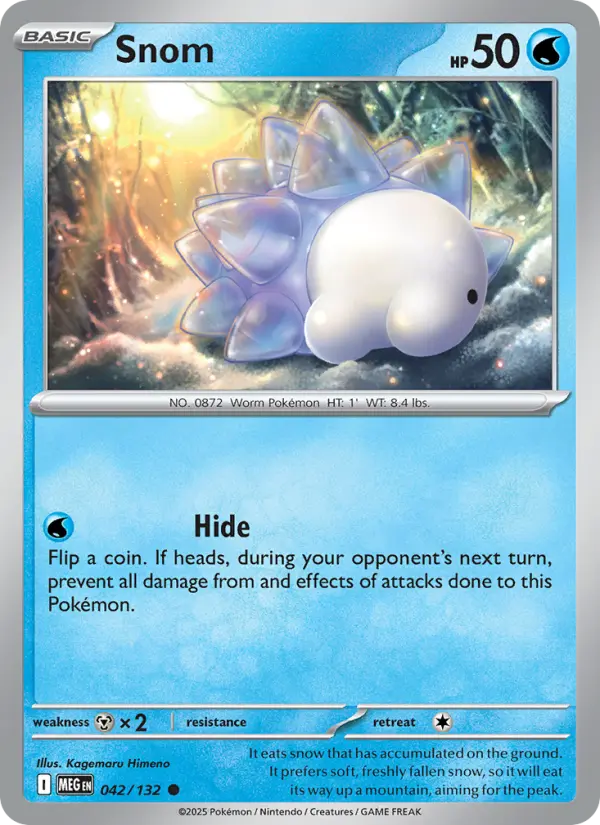 Snom Common rarity Mega Evolution Pokémon card price — $0.27