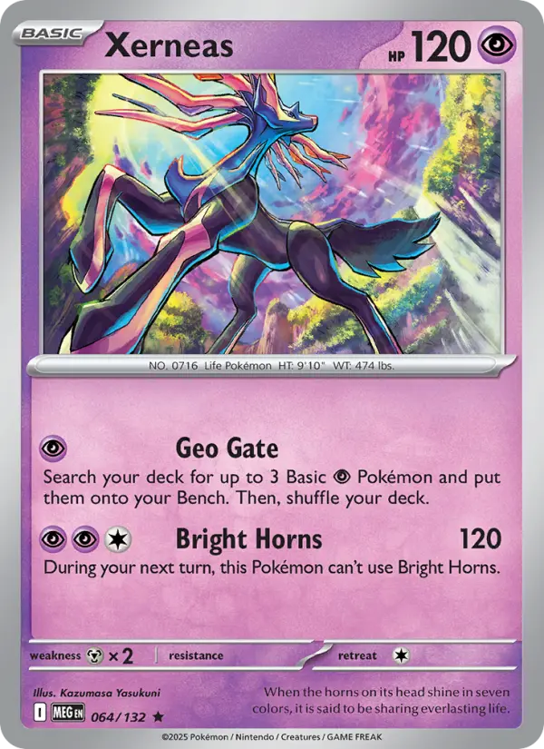 Xerneas Rare rarity Mega Evolution Pokémon card price — $0.22