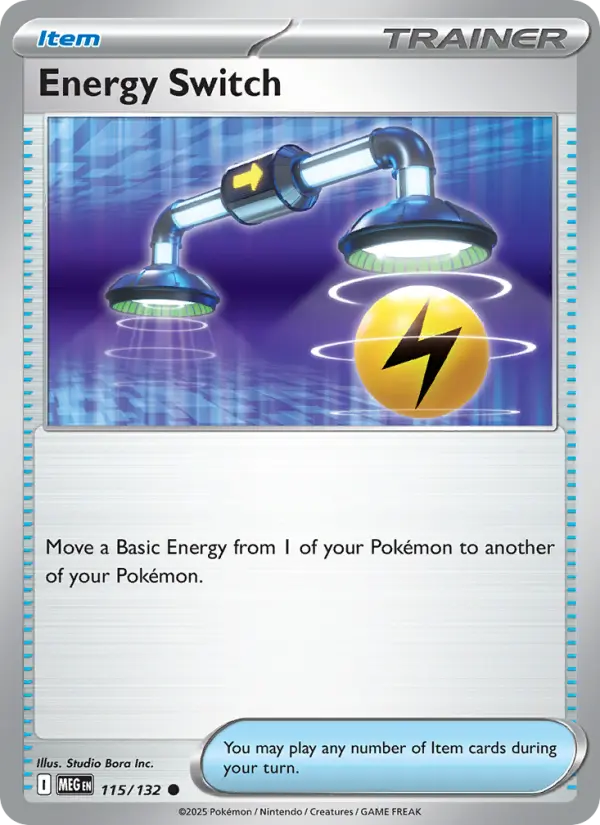 Energy Switch Common rarity Mega Evolution Pokémon card price — $0.30