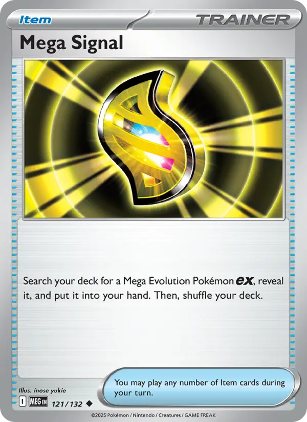 Mega Signal Uncommon rarity Mega Evolution Pokémon card price — $0.24